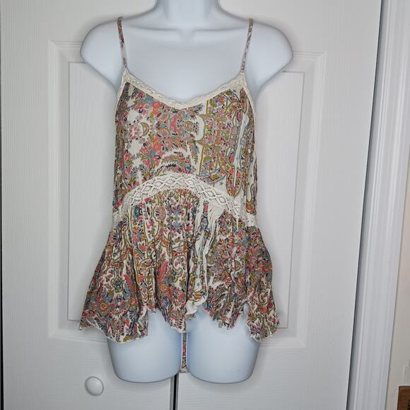 O'Neill Cricket Printed Woven Cami Tank Top Size M - Picture 3 of 7